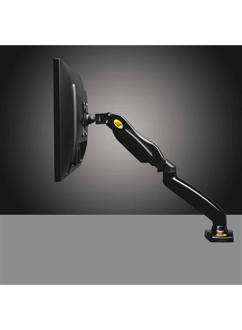 نورث بايو ذراع شاشة احترافي F80 بنظام الزنبرك الغازي - حامل مكتب كامل الحركة للشاشات من 17 لـ 27 بوصة - ارتفاع وقابل للتعديل ودوران كامل لتنظيم المكتب وتوفير المساحة - Image 5